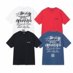 上新款号 S002 stussy 斯图西背面Logo字母印花圆领棉质短袖T恤 原版打造 细节高控 -面料精选230G纯棉面料 手感柔软舒适 吸汗透气. -百搭款