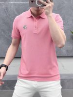 moncler 蒙口 高级质感 冷感速干透气 有弹力 夏季男商务休闲100%冰丝短袖polo衫 新升级 品质再续 冷感冰丝科技面料 去年没买到的朋友今年别错过了