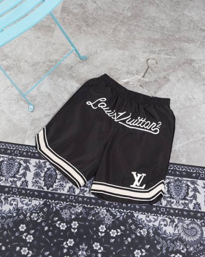 款M252 Lv短裤 Louls Vulttovlv路易威登大Logo刺绣织带短裤 全网独家首发 进口百灵达专机万针刺绣 效果饱满 立体清晰 无毛边 不跳针 重