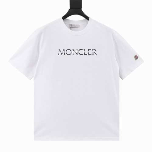 Moncler 蒙口 25Ss 切割字母印花短袖T恤 轻奢主义 男女日常通勤穿搭必备单品 正确版本 随意对比 详细特征 260克100% 纯棉双纱汗布面料 面部