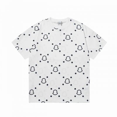 隔天到 Moncler 蒙口 满花字母Logo 印花 Logo标识精致升级 原版面料 官方同款 短袖T恤 定制 同缸染面料 手感非常舒服 春夏最新版本 颜色: