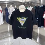 新款Casablanca卡萨布兰卡经典系列 印花短袖T恤明星穿搭款 -采用新疆长绒棉260～280克，面料颜色定制定染，不缩水不退色。手感舒服，质感超强潮男潮女
