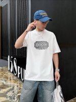Dior 迪奥 2025年春夏新品上新 三标齐全 丝光棉圆领短袖T恤 好货不用过多介绍 看细节 专柜码数：M-Xxxl 175 140建议L