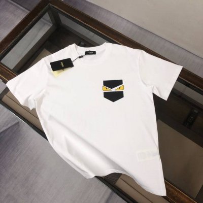 款号:F031 Fendi 芬迪 2025夏季新款圆领短袖T恤！ - 260G双纱纯棉顶级面料 手感柔软 百分百纯棉独家出货 定染硫化黑无尘处理面料 -面料：2