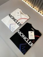 moncler蒙家 2025春夏最新男女同款贸易订单短袖T恤，全品相！！网红款！采用Logo图案印花设计！上身舒适透气，不僵硬，整体有着丰富的立体感，品质出口订