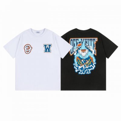 9005# Off White新款宽松版短袖T恤 尺码 S M L Xl 颜色 黑色 白色