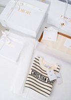 d*Ior 25 Summer Dioriviera 短款短袖针织衫 经典条纹圆领：自带不费力的高级感，时尚界的宠儿选用优质幼细的纱线扎染而成，触感绝对亲肤透气