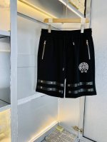 官网原单货 可穿200斤克罗心Chrome Hearts 简约时尚 2025夏款夏季休闲裤短裤五分裤身穿着非常舒适 低调不失奢华 穿出去非常有档次,裤型款式和裁