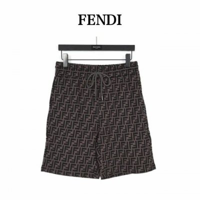 fendi 芬迪 满印双F老花元素短裤 低调奢华 Fd经典元素 上身休闲舒适 衣身同色无色差 工费昂贵 经典满幅Logo匹布工艺 全部需要织上去 工艺成本极高