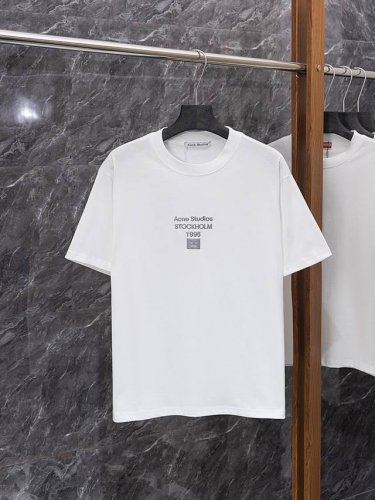 款号J36 春夏新款 重磅2 G短袖 acne Studios 艾克妮 25Ss 笑脸烫银印花Logo重磅短袖T恤 面料高定超重磅全棉双纱紧密新疆棉 克重400