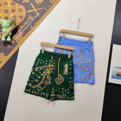 尺码S-Xl爆款推荐 Rhude Ss 男女同款 腰果花针织短裤 你能找到的最强版本在这里 注意看！羊毛混纺版本 真正大牌美奢品质 区别市面只做款式不管质量的一
