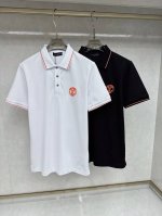 lv 2025春夏新款Polo领短袖系列。精选顶级丝光珠地棉面料，三标齐全！时尚大牌元素Logo工艺设计，上身版型超赞，面料细腻舒适透气，随意搭配都超级好看时尚