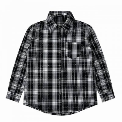 Chromehearts Ch克罗心满天星烫钻衬衫夜店必备款 夏天透心凉 夜店必备款 我就问这个新款谁不爱啊小仙女必备款 黑色男生也是可以穿的哦 Bulingb