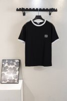 顶级版本 款号N10 Loewe罗意威经典拼接刺绣小标短袖T恤 布料采用32支270G双砂纯棉质量超级好 此款胸口精美Logo刺绣，真的是Loewe很精致 大道