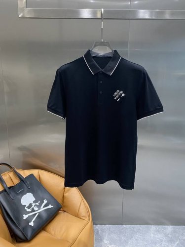 驴家 25Ss新款春夏短袖翻领T恤polo 最高版本客供定制高端朱地面料简单时尚款 拼色螺纹超级好看 胸前标志刺绣经典Logo简单大方的款式 满满的高级感 简欧