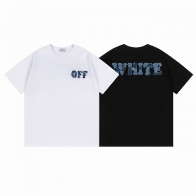 9057# Off White新款宽松版短袖T恤 尺码 S M L Xl 颜色 黑色 白色