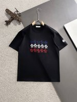 隔天出货 蒙口 2025春夏新款 顶级品质 区别通货 重磅推出260克双纱纯棉面料短袖 早春走秀款 个性独家款式 男女同款 采用进口定制定染面料 后领锁链底全包