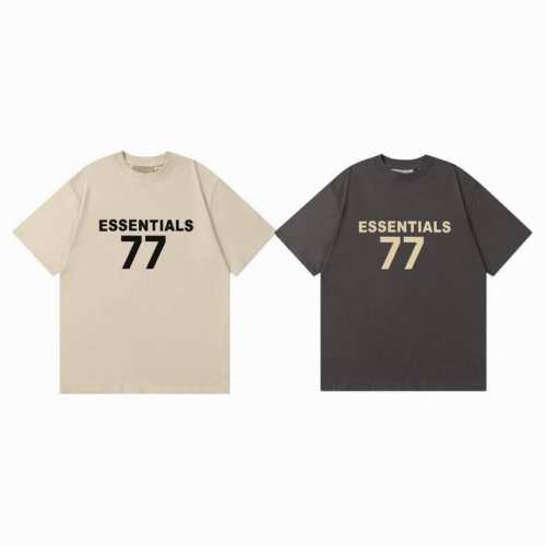 fear Of God Fog Essential复线经典77植绒字母Logo印花圆领短袖T恤 Color：小麦色 黑色 Size：S M L Xl Numbe
