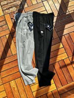 迪桑特-Descente Upf 70+男士夏季松紧腰速干锦纶冰丝弹力直筒休闲长裤 触感细腻 一秒速冰 “六防”科技面料 冰爽舒适 轻薄透气 轻柔亲肤 持久冰爽