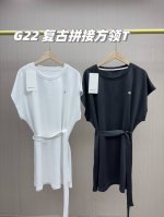 一包两件！夏日休闲首选！Lulu女士休闲通勤款连衣裙，高奢垂感优雅A字腰带裙！搭配同色系腰带 多种穿法任你喜爱，让你在夏日里展现出不一样的气质！夏天衣橱必备的款