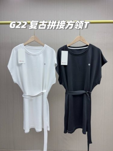 一包两件！夏日休闲首选！Lulu女士休闲通勤款连衣裙，高奢垂感优雅A字腰带裙！搭配同色系腰带 多种穿法任你喜爱，让你在夏日里展现出不一样的气质！夏天衣橱必备的款