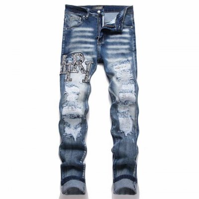 款号N405 顶级复刻版 Amiri Mx1高街牛仔裤修身长裤Fog高街男潮 Amiri 近年来高街成了男装里越来越频繁出现的词 高街风格也就成了大家搭配的重要