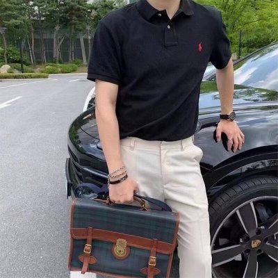 搭配资讯图 Ralph Lauren拉夫劳伦基础款小马标刺绣Polo衫，美国Ralph Lauren拉夫劳伦最经典的一款常青Polo衫