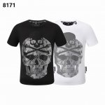 pp 德国潮牌菲利普 普莱茵philipp plein 春夏男士新款短袖T-Shirt 高品质出厂 侧边大唛 完美细节 彰显高贵品质 Color 黑色 白色 S