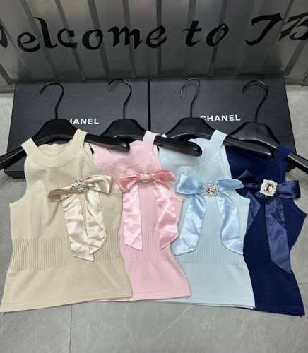 新品上线 款号:27555# #巴尔侧蝴蝶背心实拍图