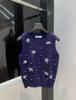 valentin* 25Ss早春新款 优雅领圈定珠设计针织上衣丨独家Yb开发 高版出品 纯手工定位定钻奢华水晶领圈优雅知性 瑞士机进口18针工艺100%羊毛纱线