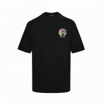 Chrome Hearts 克罗心 三色十字架晕染马蹄印花短袖 面料采用280克重精梳棉，定制32支1*1螺纹，成衣两遍水洗处理，面料舒适亲肤无异感，定制定染面