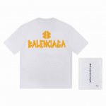 一首批.散单+10 巴黎世家Balenciaga2025新款T恤 高工艺 材质:采用高版本300G双纱精梳棉 尺寸:S M L Xl 颜色:黑白 款号:W265