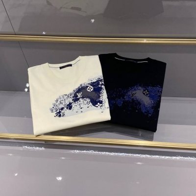 两色高端品质休闲伊力特轻薄面料圆领T恤