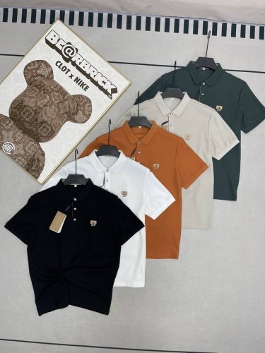 Burberry 巴宝莉 B标25Ss夏季新款专属标识经典双B款翻领男士polo衫 高端高品系列 商场热卖款式 今年全新面料 领子升级！胸前巴宝莉家B刺绣Log