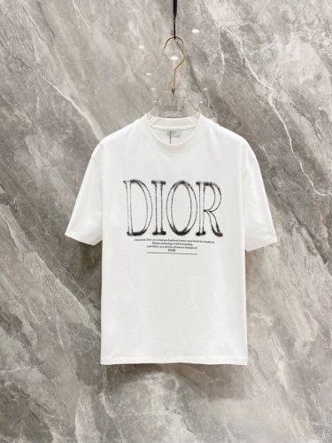 上新款号： D1029 Dior 2025春夏新款首发专柜最新款短袖圆领T恤印花 -面料：260G双纱纯棉短袖，配套320G纯棉罗纹 原版面料 官方同款 男女同