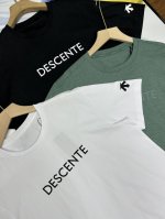 descente迪桑特男款速干竹节棉T恤 2025夏季力荐单品，贸易公司内部渠道货源。 男士运动短袖T恤 版型合身，基础百搭，面料触感轻盈柔软，吸汗透气，特有的
