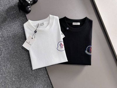 Moncler 蒙口 2025年春夏新品上新 三标齐全 冰潮棉圆领短袖T恤 好货不用过多介绍 看细节 专柜码数 M-Xxxl 175 140建议L