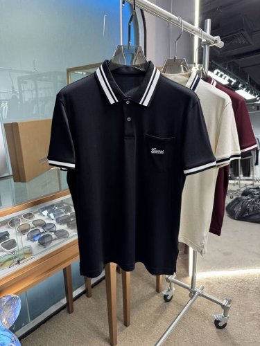 上新 25Ss G家 早春新款起脚中珠面料 Polo 原版定制 进口纱线色染 经典百搭 码数48-56
