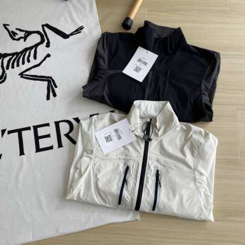 细节图340 防晒服推荐Arc'teryx 始祖鸟 两色顶级System_A系列 Dro Jacker Dog Ss25 拼色立领设计防水透气长袖防晒服外套 男