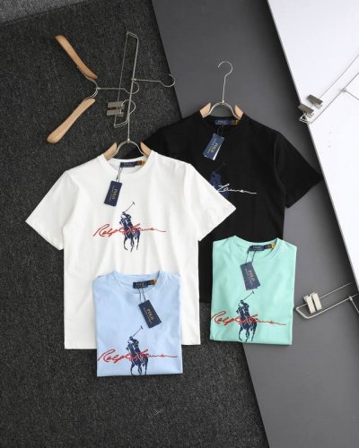 顶级复刻 Ralph Lauren 拉夫劳伦2025夏季新款战马圆领短袖T恤 官网同步 男女同款 小红书热门爆款 各大网红博主纷纷上身 强烈推荐 印花：采用3D