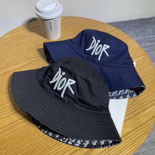 高级版 Dior迪奥双面渔夫帽