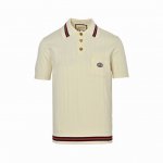 本地自取：200 gucci/古驰 25Ss 口袋刺绣针织Polo短袖 顶级进口棉 高级雅致的配色 每一个元素都无可匹敌！ 情侣同款 七夕节最好的礼物 机会都是