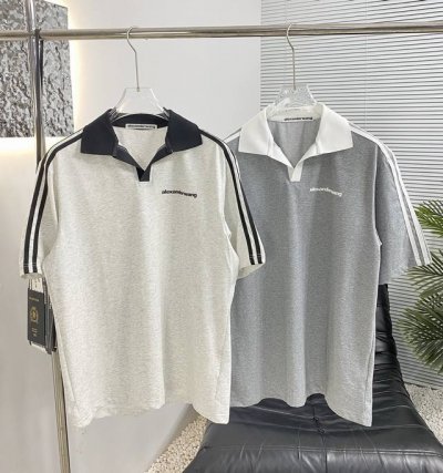 调价 跑量冲！ 高品质Alexandderwang-亚历山大王polo短袖 爆款爆款！面料采用优质柔软布料 发泡工艺 领口和袖子的撞色设计比普通的设计高级了好多
