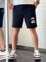Fend*25S夏季情侣休闲五分抽绳短裤.非常强悍的老佛爷，提升裤子整体层次..优选高端锦棉面料.超级舒适.自带挺阔感不会软塌 厚实有质感！！！夏季衣橱首选单品