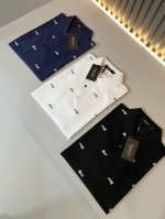 Guc*I 古家2025春夏新款短袖Polo衫，贸易公司渠道稀出，同步官网发售！G家春夏系列情侣上线，全景印花Logo设计！面料透气有一定的自重感，定制原版进口