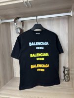 款号：Dc62# Balenciaga巴黎世家印花短袖T恤男女款 280克纯棉双砂面料 所有面料均已提前做过缩水 品质第一 所见即所得 不会洗一次版型就有所变化