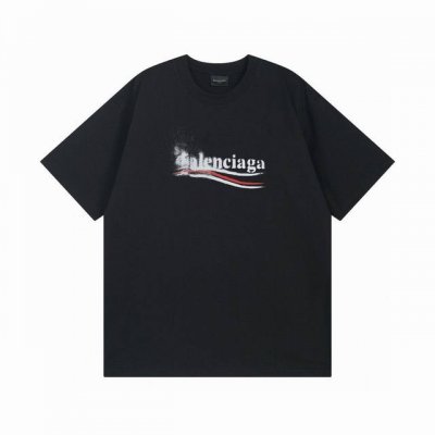 balenciaga 巴黎世家2025 Ss 经典可乐海浪涂鸦印花短袖T恤 本市场No.1的质量 真正天花板品质 全部原版开发注意细节图 避免被盗图商家混发 正