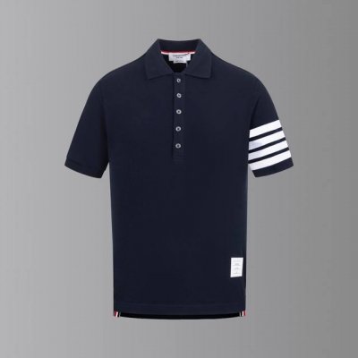 采用定制色织面料330克重正品珠地面料 Tb经典色织珠地polo衫 颜色：图片色 尺码：0-4。3 4码在补 -辅料：三标齐 标配Zp字母防尘袋