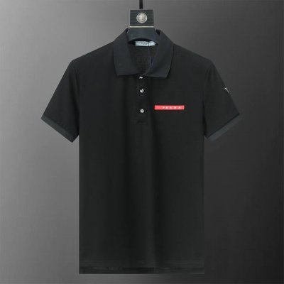 paada 普拉达 新款高品质翻领polo衫，金属Logo扣子，做工精致，官网同步，时尚百搭M-3Xl