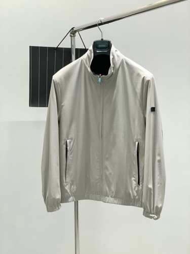 杰尼亚 Zegna，2025春季最新品，专柜同步有售，原单狠货，时尚休闲两面穿外套，采用进口原版面料，舒适透气，顶级刺绣印胶工艺字母图案装饰Logo，原版五金辅